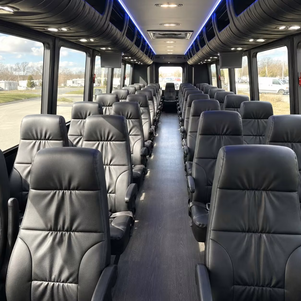 28 passenger minibus inside