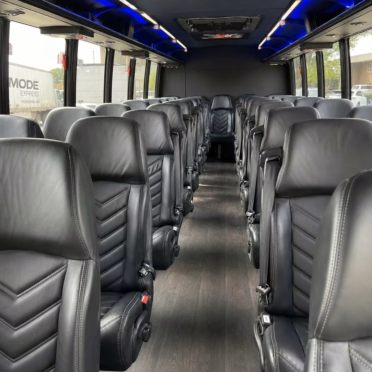 28 passenger minibus interior